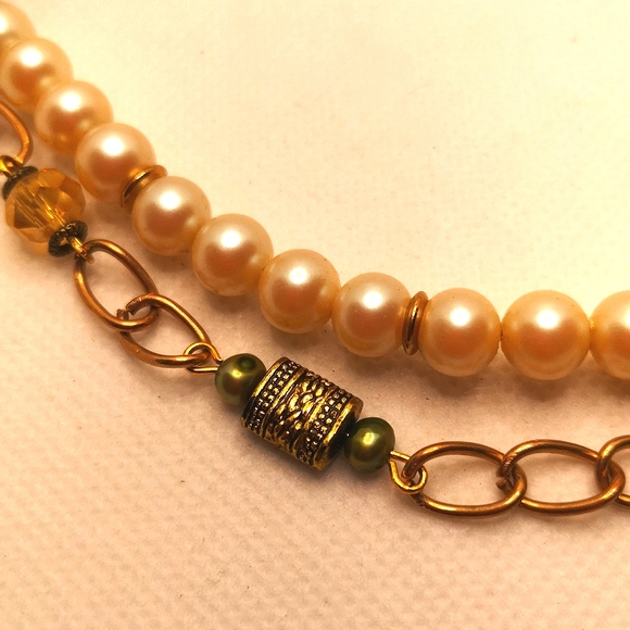 Handmade double layer necklace set - Picture 8 of 10